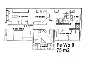 Grundriss FeWo Silberdistel